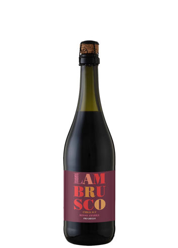 Vino frizzante Lambrusco IGT dell'Emilia Rosso amabile