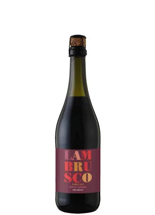 Vino frizzante Lambrusco IGT dell'Emilia Rosso amabile