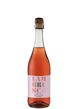 Vino frizzante Lambrusco IGT dell'Emilia Rosato amabile