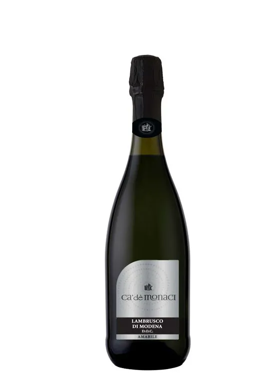 Vino frizzante Lambrusco DOC Modena Rosso amabile