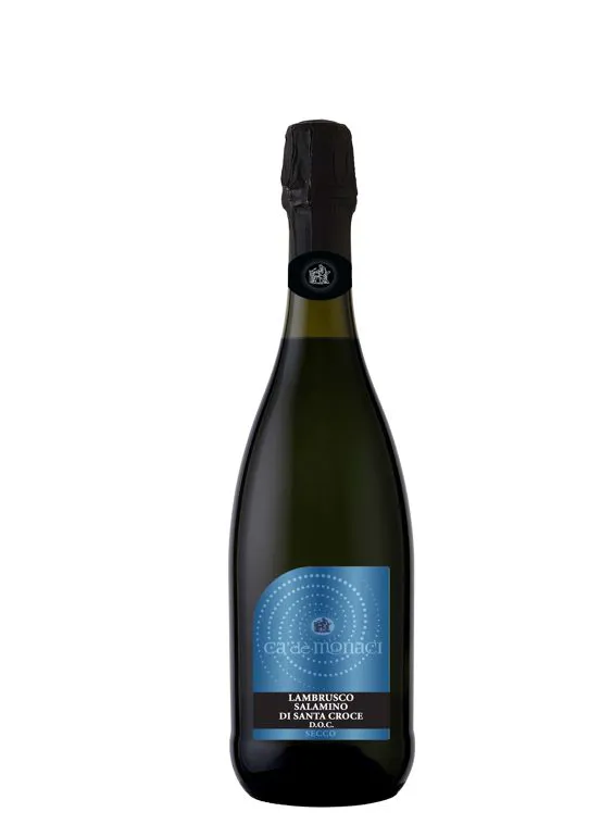 Vino frizzante Lambrusco Salamino di Santa Croce DOC Rosso secco