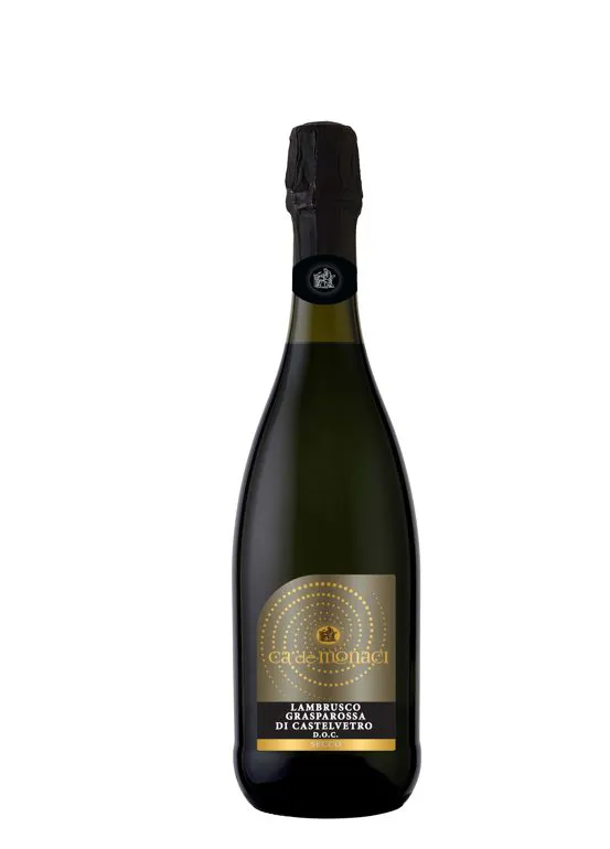 Vino frizzante Lambrusco Grasparossa di Castelvetro DOC Rosso secco