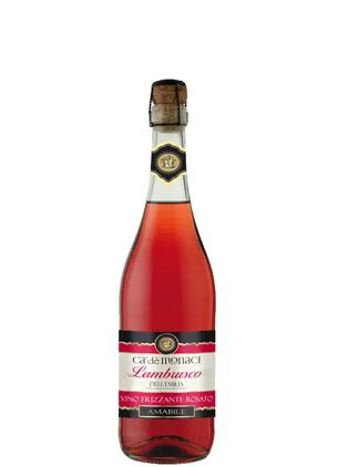 Vino frizzante Lambrusco IGT dell'Emilia Rosato amabile
