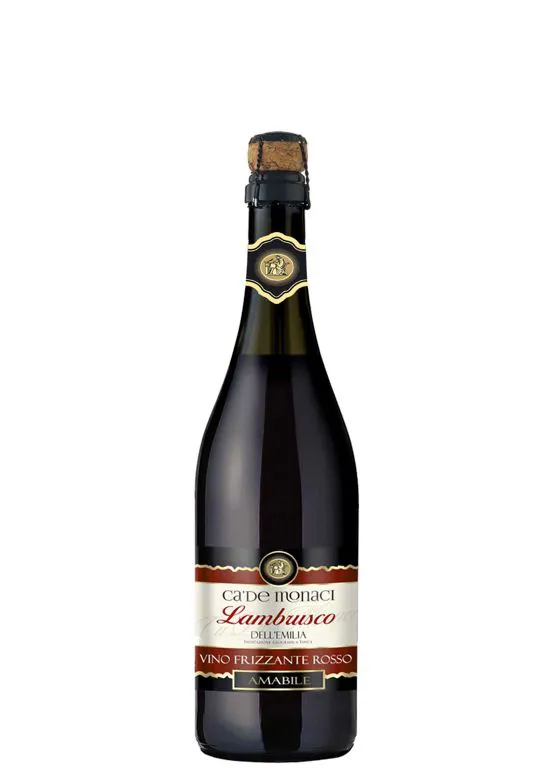 Vino frizzante Lambrusco IGT dell'Emilia Rosso amabile
