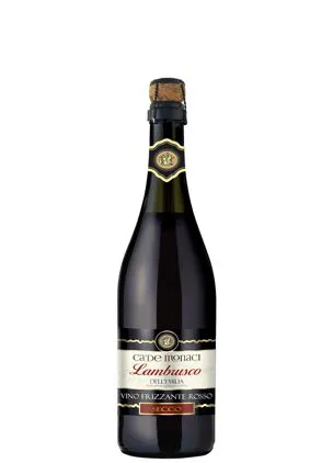 Vino frizzante Lambrusco IGT dell'Emilia Rosso secco