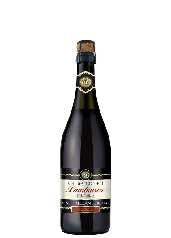 Vino frizzante Lambrusco IGT dell'Emilia Rosso secco