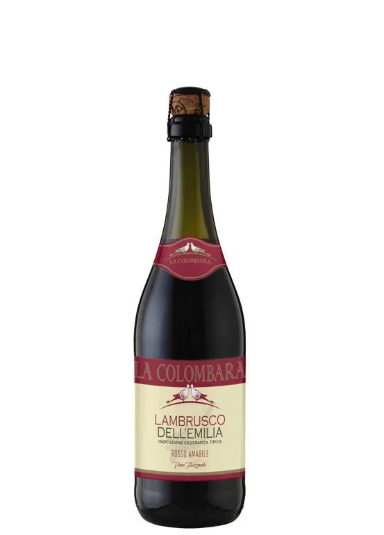 Vino frizzante Lambrusco IGT dell'Emilia Rosso amabile