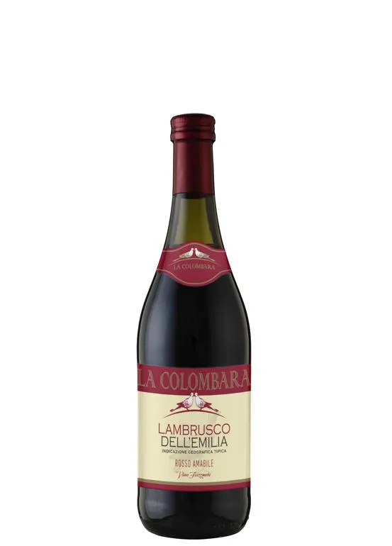Vino frizzante Lambrusco IGT dell'Emilia Rosso amabile