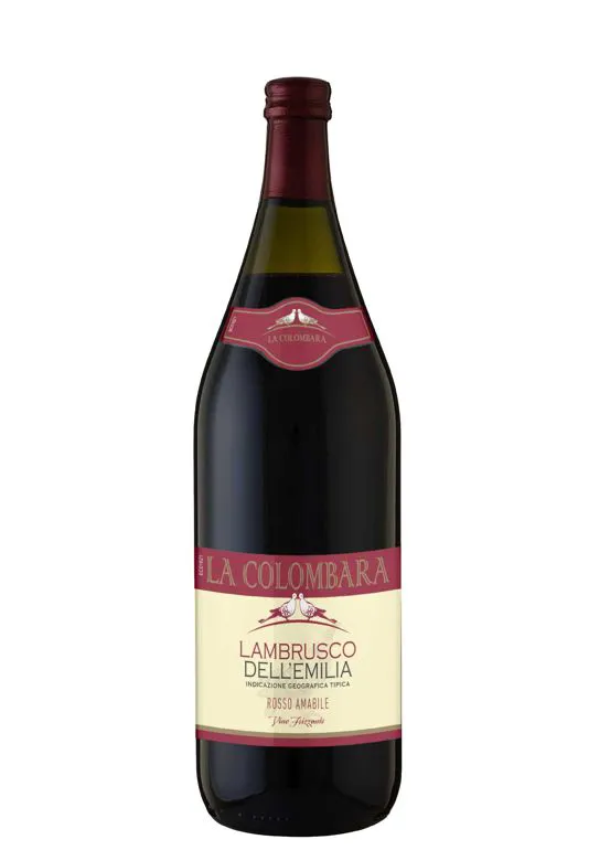 Vino frizzante Lambrusco IGT dell'Emilia Rosso amabile