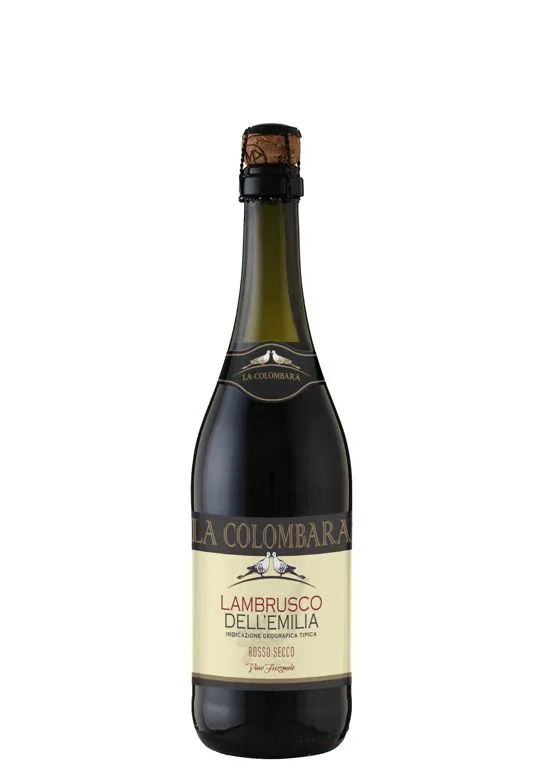 Vino frizzante Lambrusco IGT dell'Emilia Rosso secco
