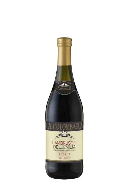 Vino frizzante Lambrusco IGT dell'Emilia Rosso secco
