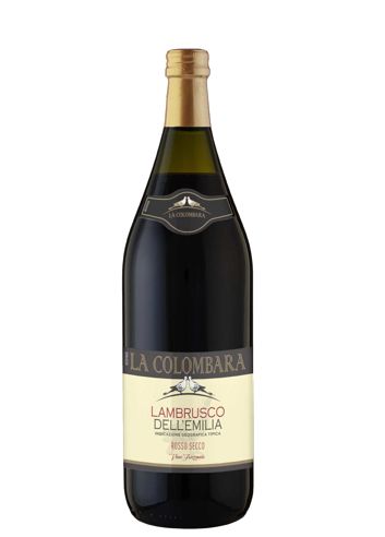 Vino frizzante Lambrusco IGT dell'Emilia Rosso secco