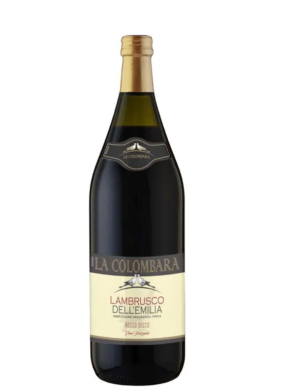 Vino frizzante Lambrusco IGT dell'Emilia Rosso secco