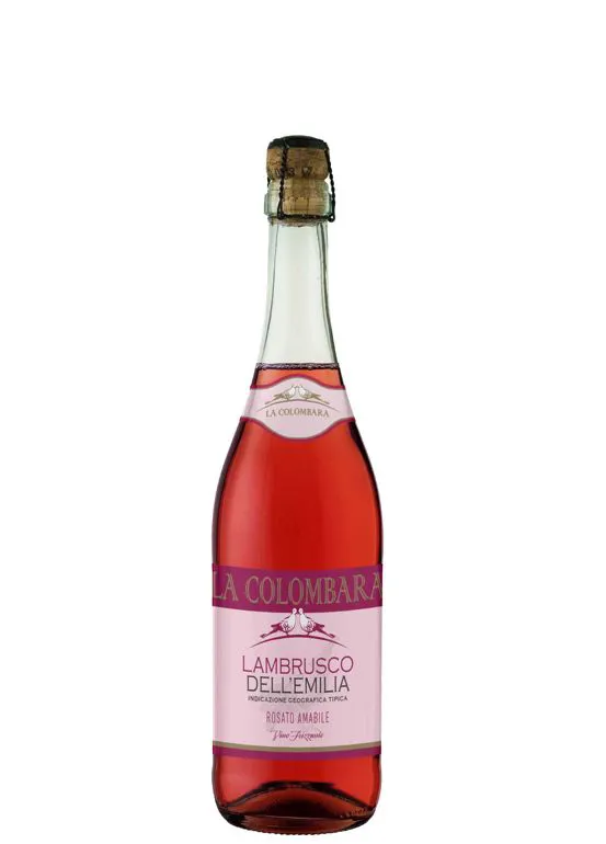 Vino frizzante Lambrusco IGT dell'Emilia Rosato amabile