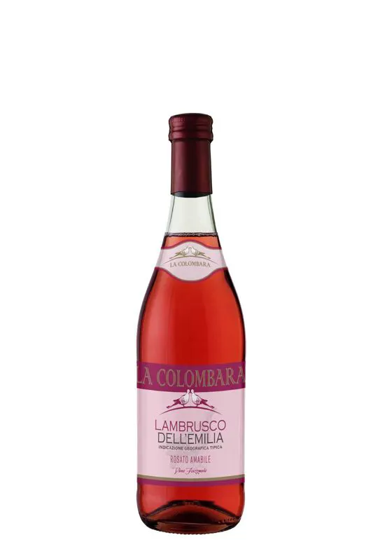 Vino frizzante Lambrusco IGT dell'Emilia Rosato amabile