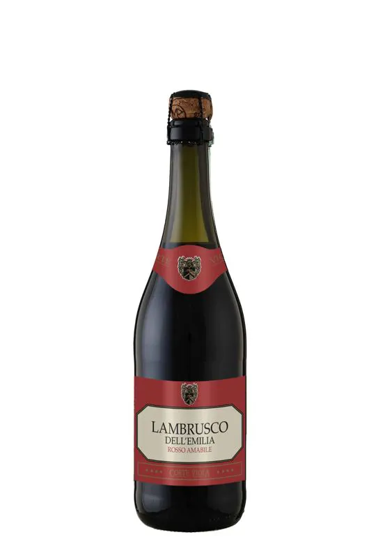 Vino frizzante Lambrusco IGT dell'Emilia Rosso amabile