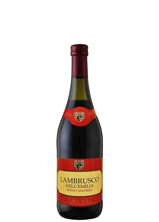 Vino frizzante Lambrusco IGT dell'Emilia Rosso amabile