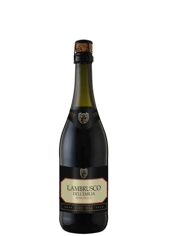 Vino frizzante Lambrusco IGT dell'Emilia Rosso secco