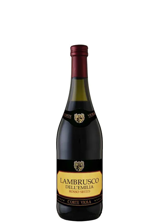 Vino frizzante Lambrusco IGT dell'Emilia Rosso secco