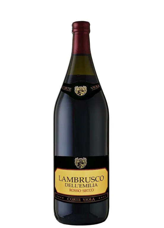 Vino frizzante Lambrusco IGT dell'Emilia Rosso secco