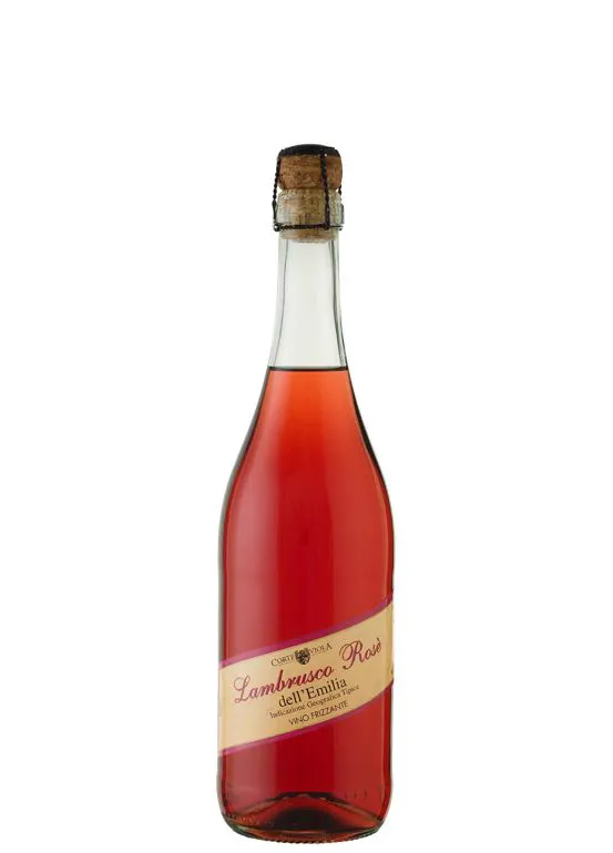 Vino frizzante Lambrusco IGT dell'Emilia Rosato amabile
