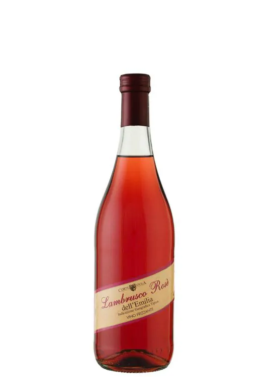 Vino frizzante Lambrusco IGT dell'Emilia Rosato amabile