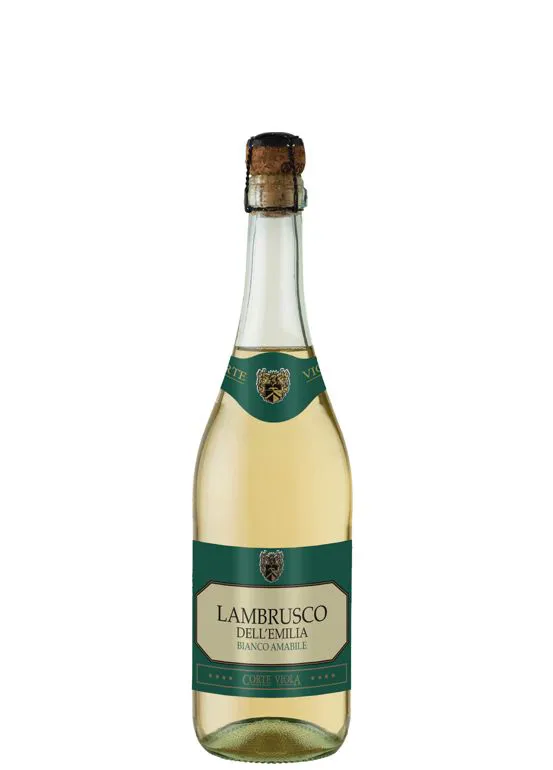 Vino frizzante Lambrusco IGT dell'Emilia Bianco amabile